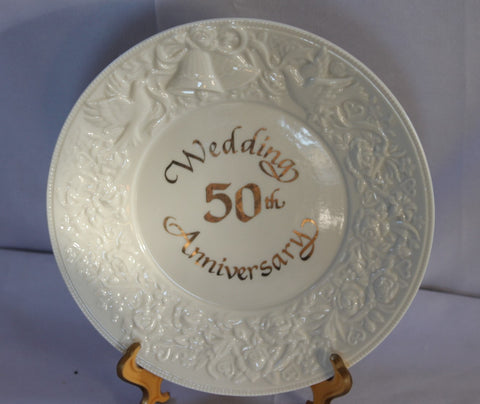 RUSS 50TH ANNIVERSARY PLATE WHITE LACE AND PROMISES