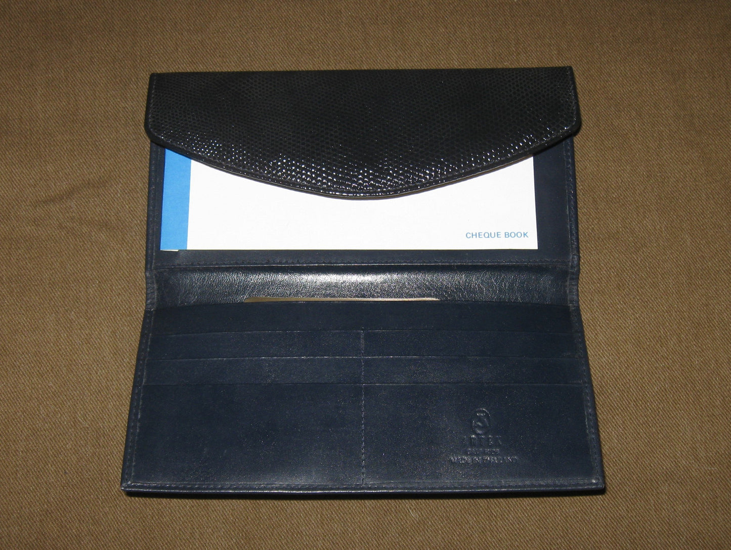 Pitt Ladies Leather Wallet Dark Navy