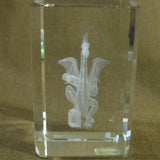 Dragon Etched Decorative Glass Cube