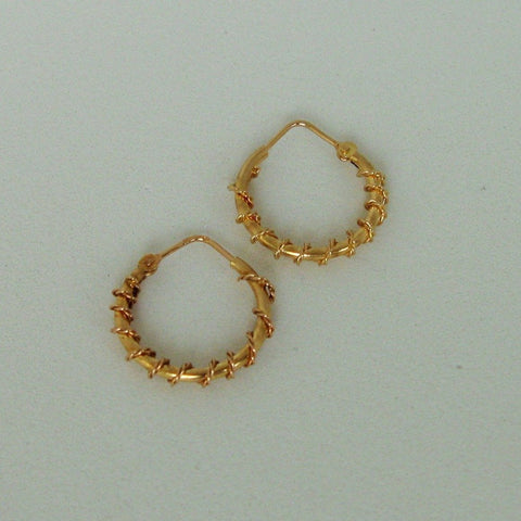 10k yellow Gold Hoop Earrings - Previously Loved