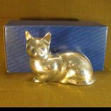 Hoselton Polished Aluminum Cat figurine