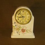 Straiger Table Mantle Carriage Clock Porcelain Flower design