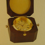 Linden TMH-1444 Table Mantle Clock Mahogony finish engraving NIB