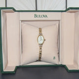 14k y Gold Bulova Ladies Diamond set Watch model 95U00